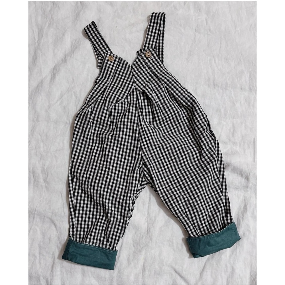 Black and White Checkered Overalls